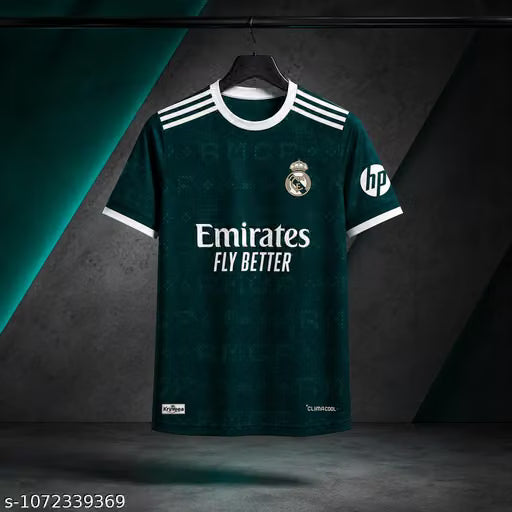 Men’s Trendy Football Jersey T-Shirt | Dark Green Sports Tee | Stylish Casual & Streetwear Top