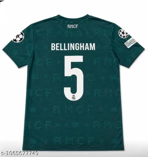 Football RealMadrid Dark Green Bellingam 5 Sport Jersey